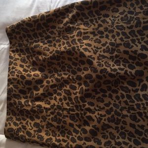 Beautiful leopard print skirt.